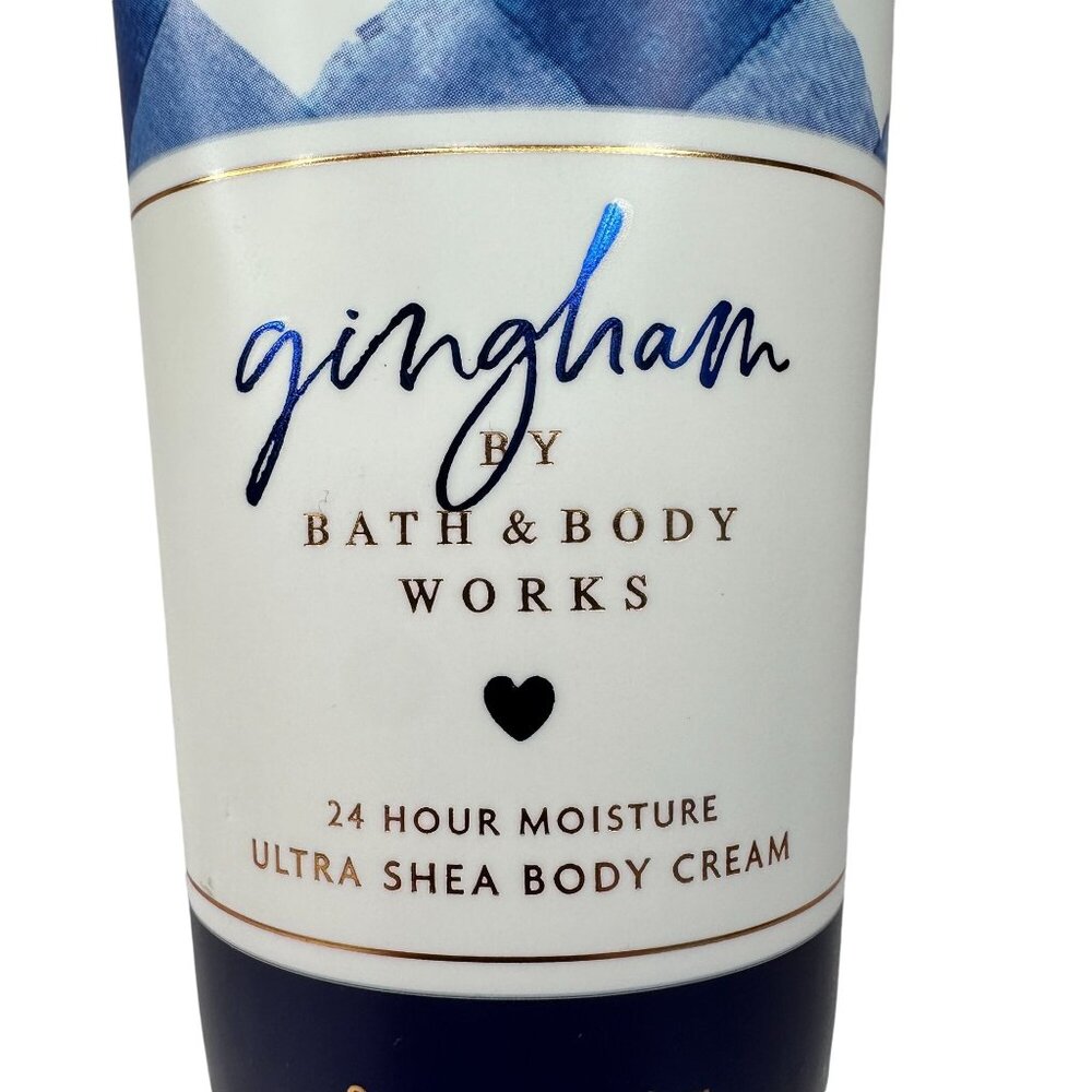 Gingham By Bath & Body Works 24 Hour Moisture Ultra Shea Body Cream 8oz NEW - Picture 3 of 6